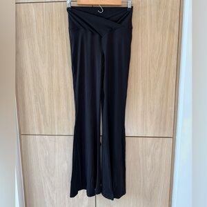 Offline by Aerie High Rise Super Flare Black Pants